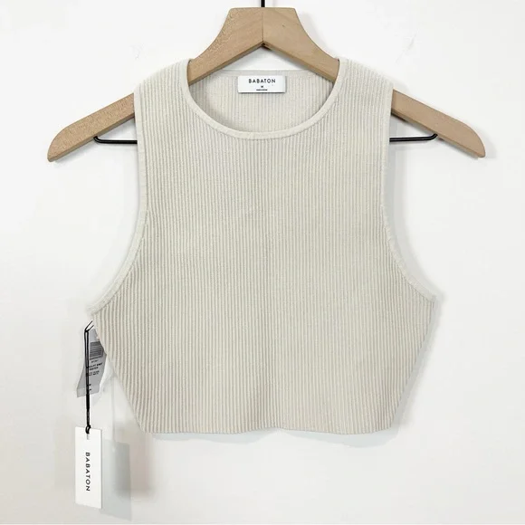 NWT Aritzia Babaton Sculpt Knit Racer Tank - Picture 7 of 14